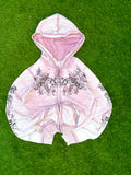 Vintage GUESS Jeans Pink Zip-Up Hoodie