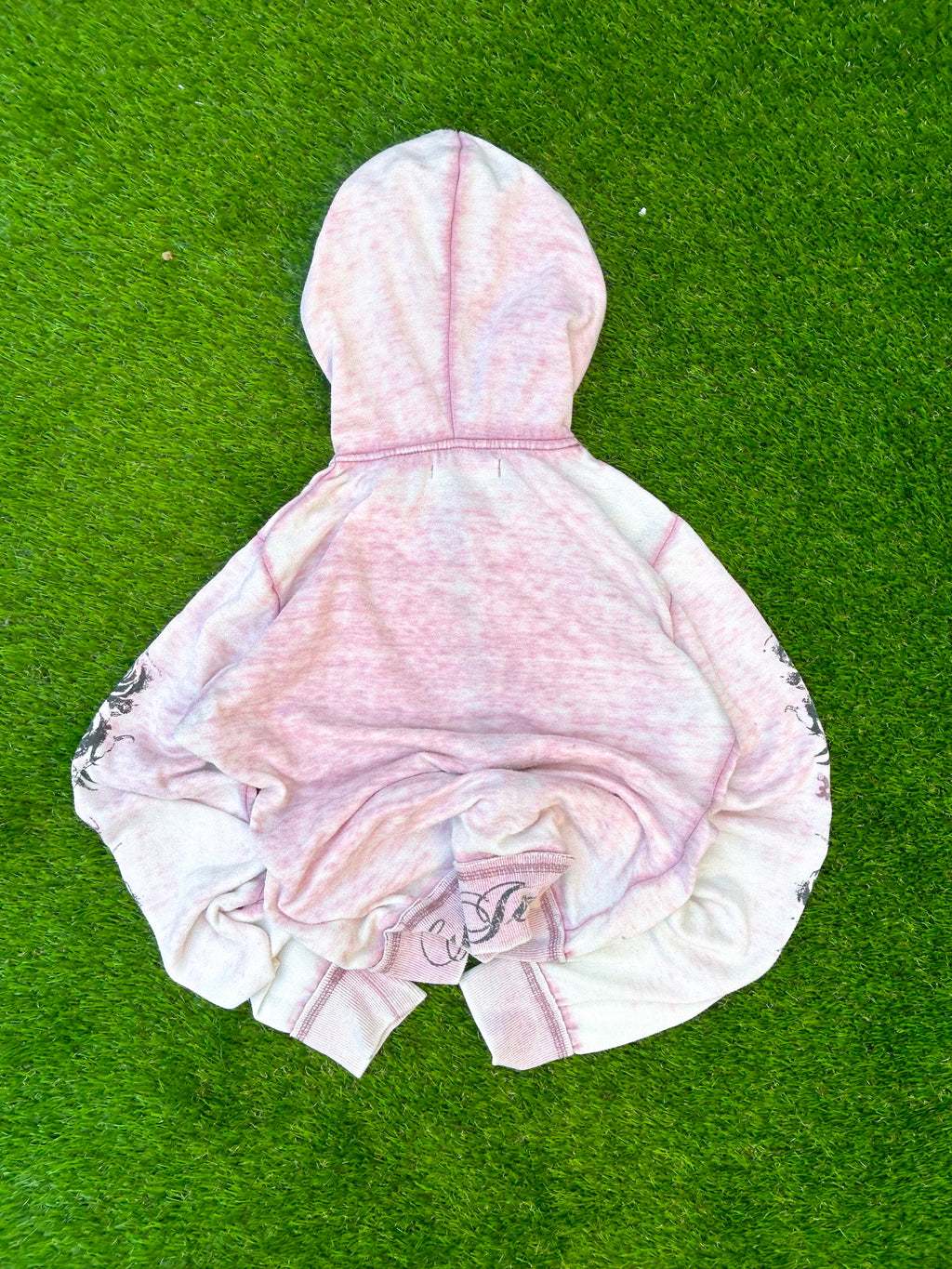 Vintage GUESS Jeans Pink Zip-Up Hoodie