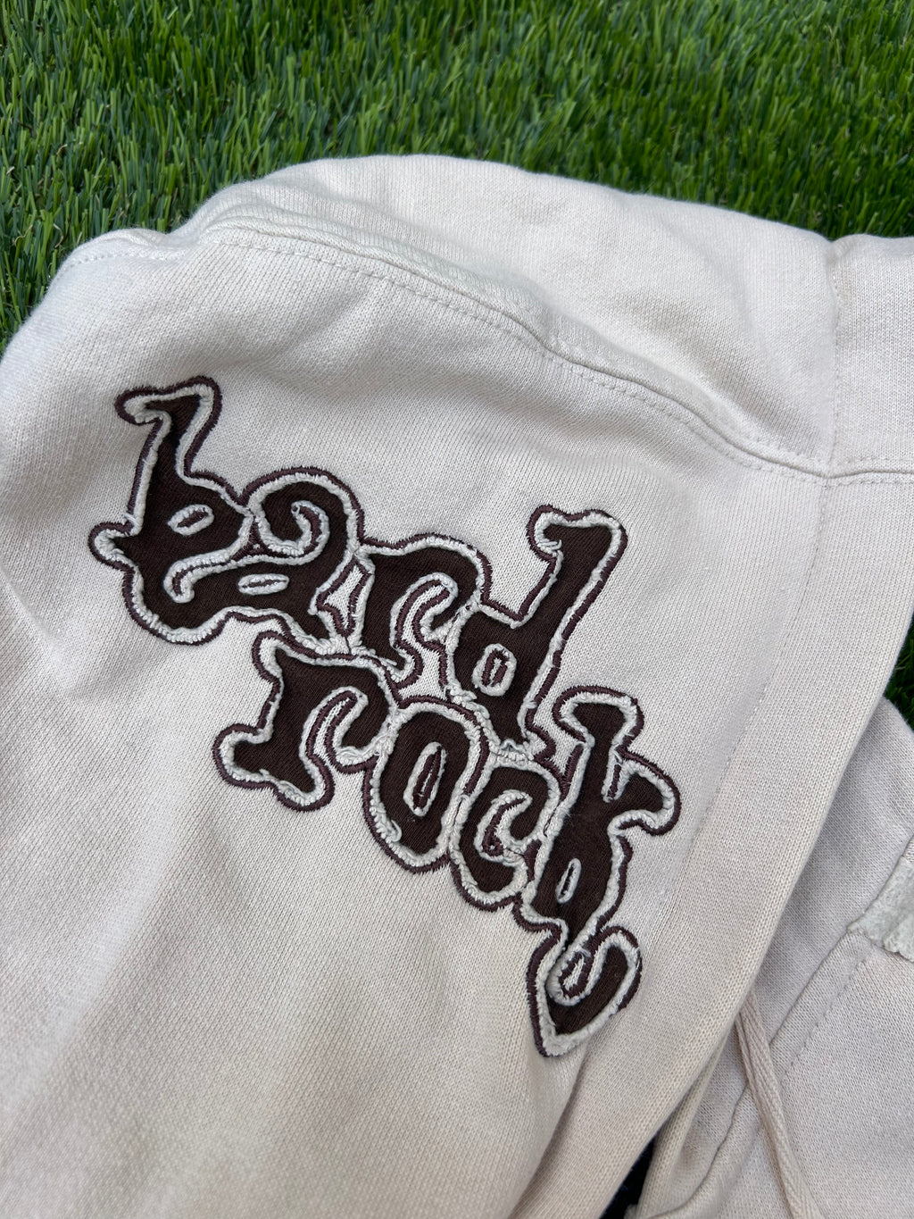 Hard Rock cream embroidered zip up 2002