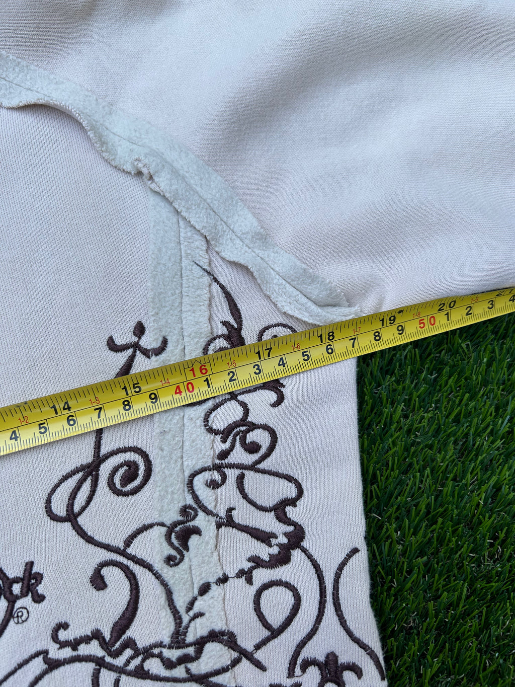 Hard Rock cream embroidered zip up 2002