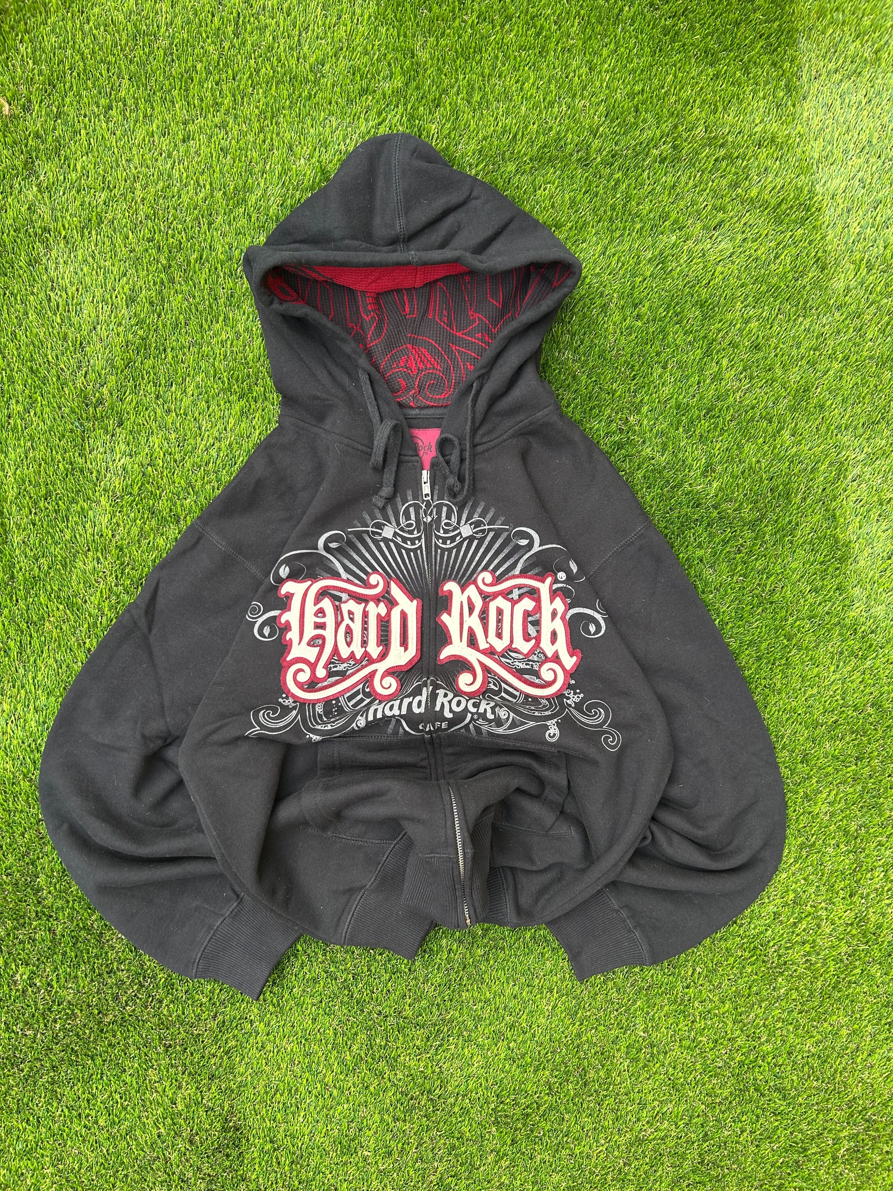 Vintage Hard Rock Graphic Design Hoodie – Y2K Rock / Punk / Techno / Skate Streetwear