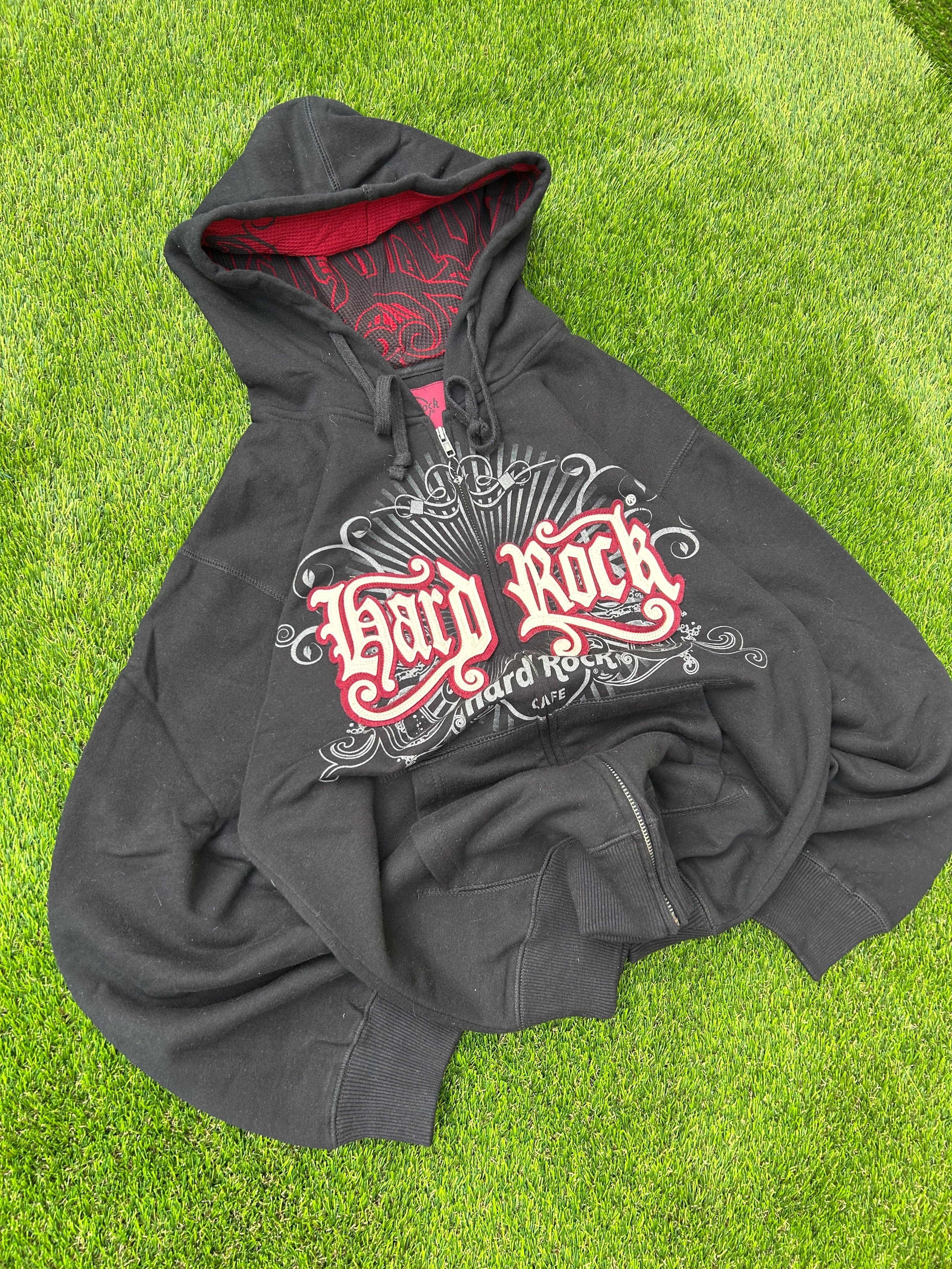 Vintage Hard Rock Graphic Design Hoodie – Y2K Rock / Punk / Techno / Skate Streetwear