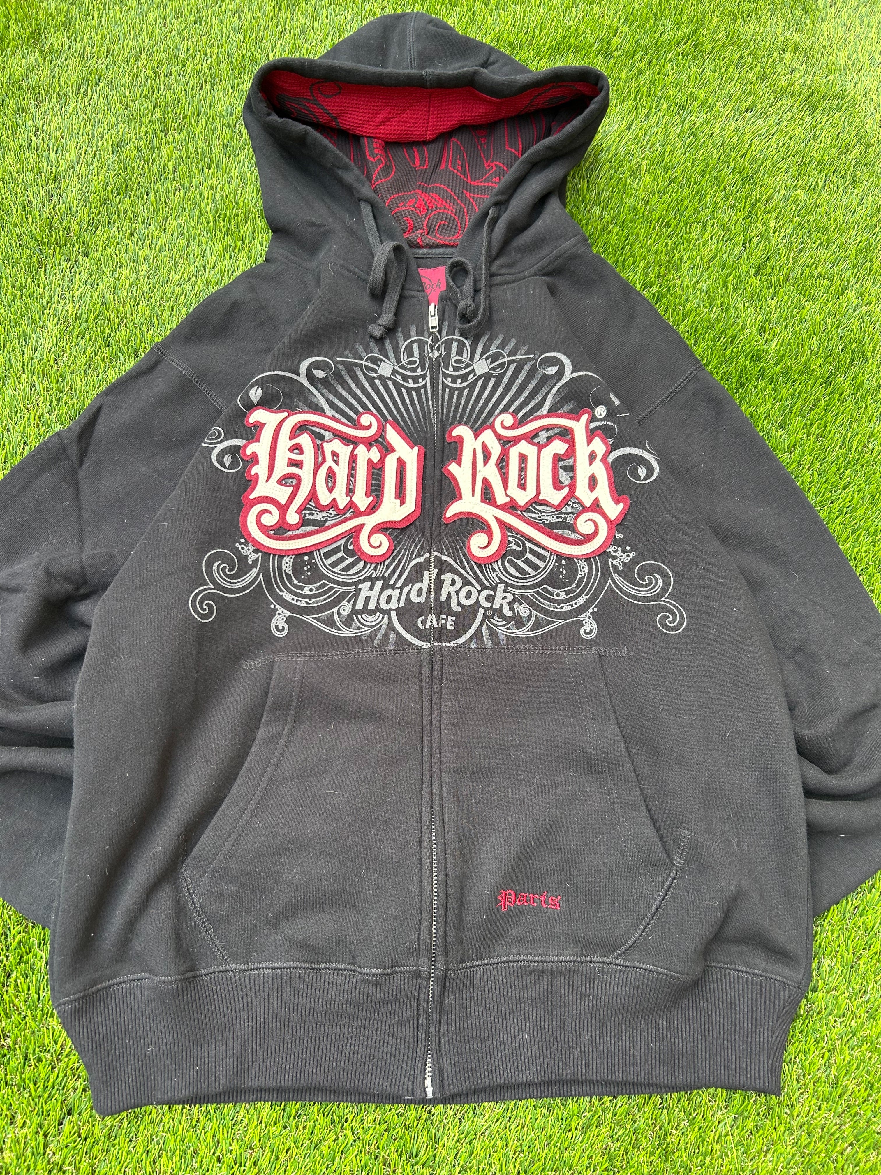 Vintage Hard Rock Graphic Design Hoodie – Y2K Rock / Punk / Techno / Skate Streetwear