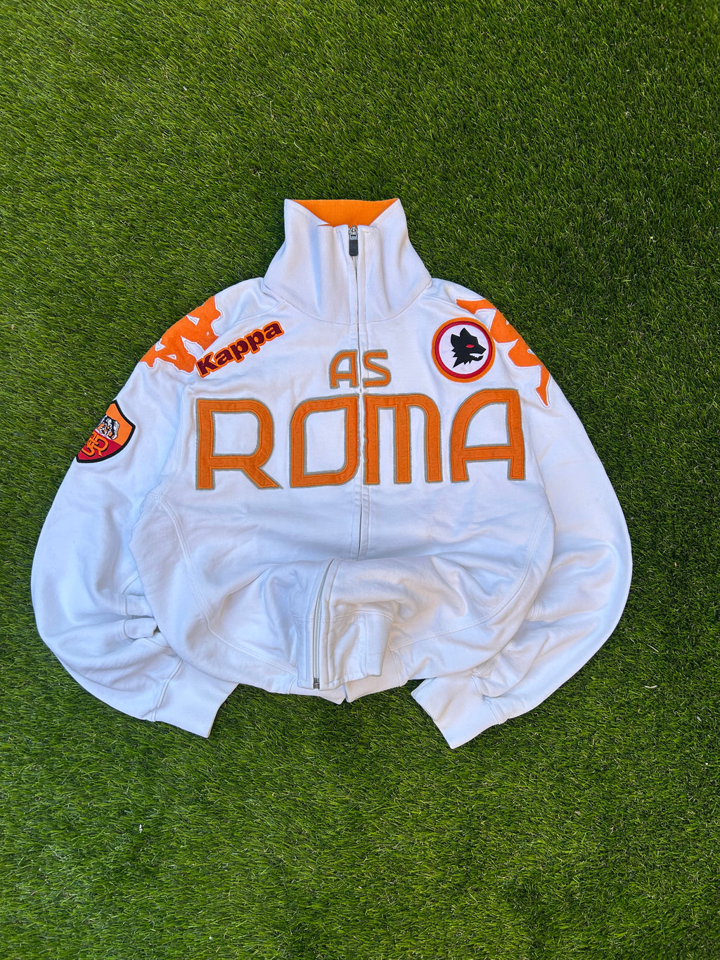 Vintage 2002 AS Roma Kappa Zip Jacket