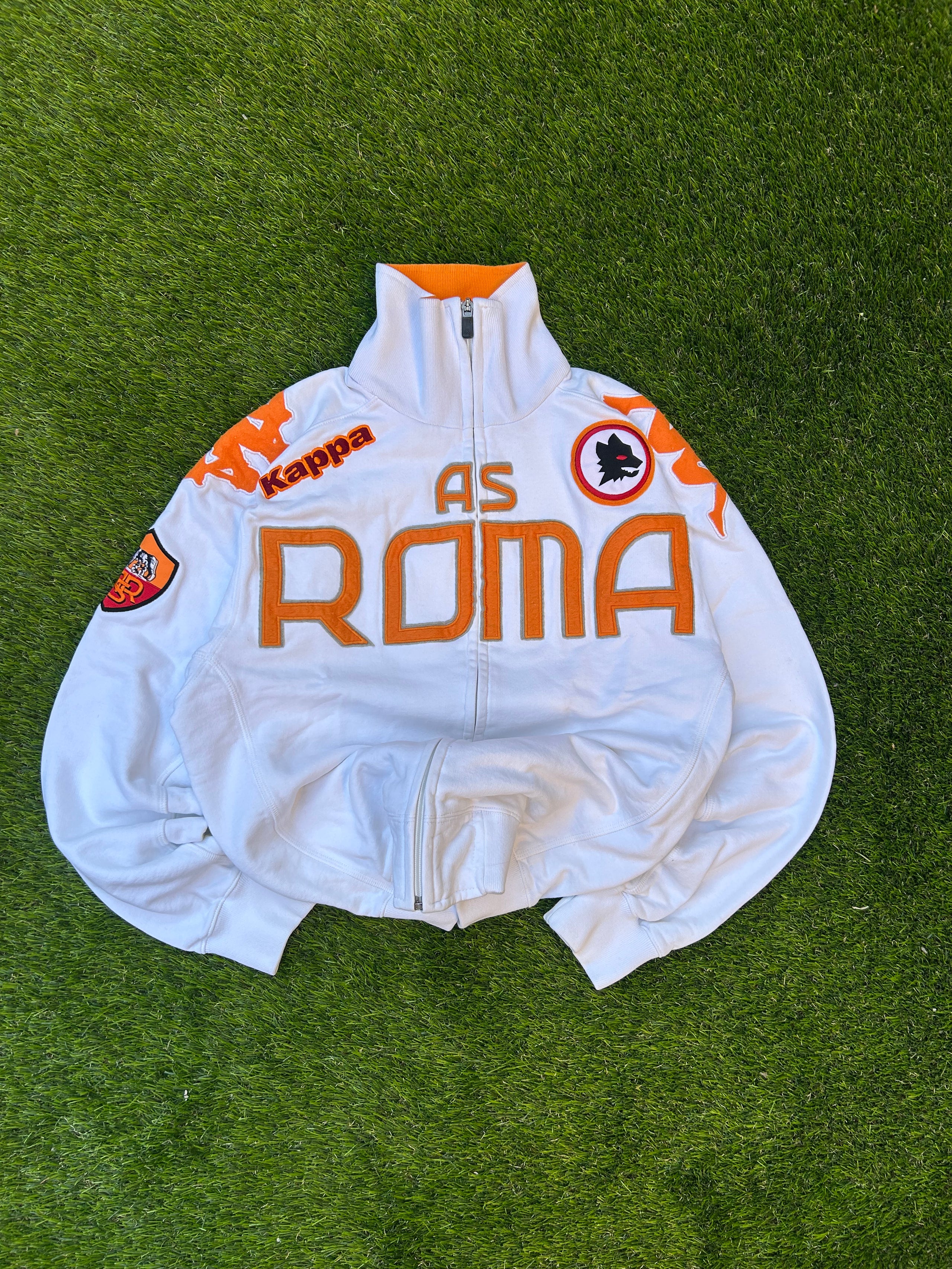 Vintage 2002 AS Roma Kappa Zip Jacket