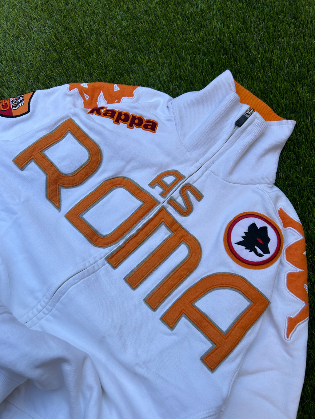 Vintage 2002 AS Roma Kappa Zip Jacket