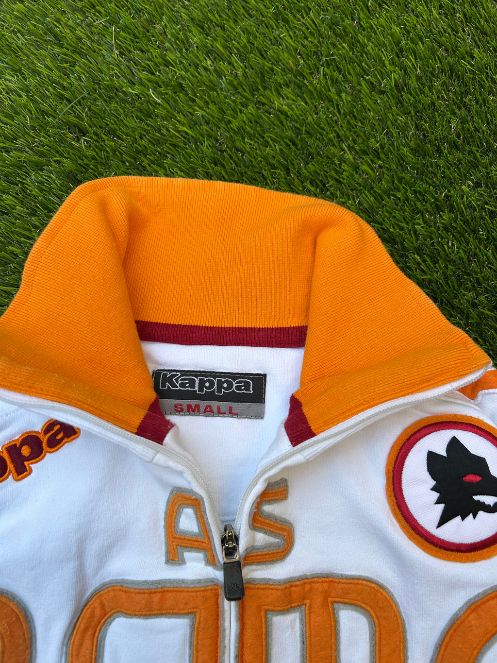 Vintage 2002 AS Roma Kappa Zip Jacket