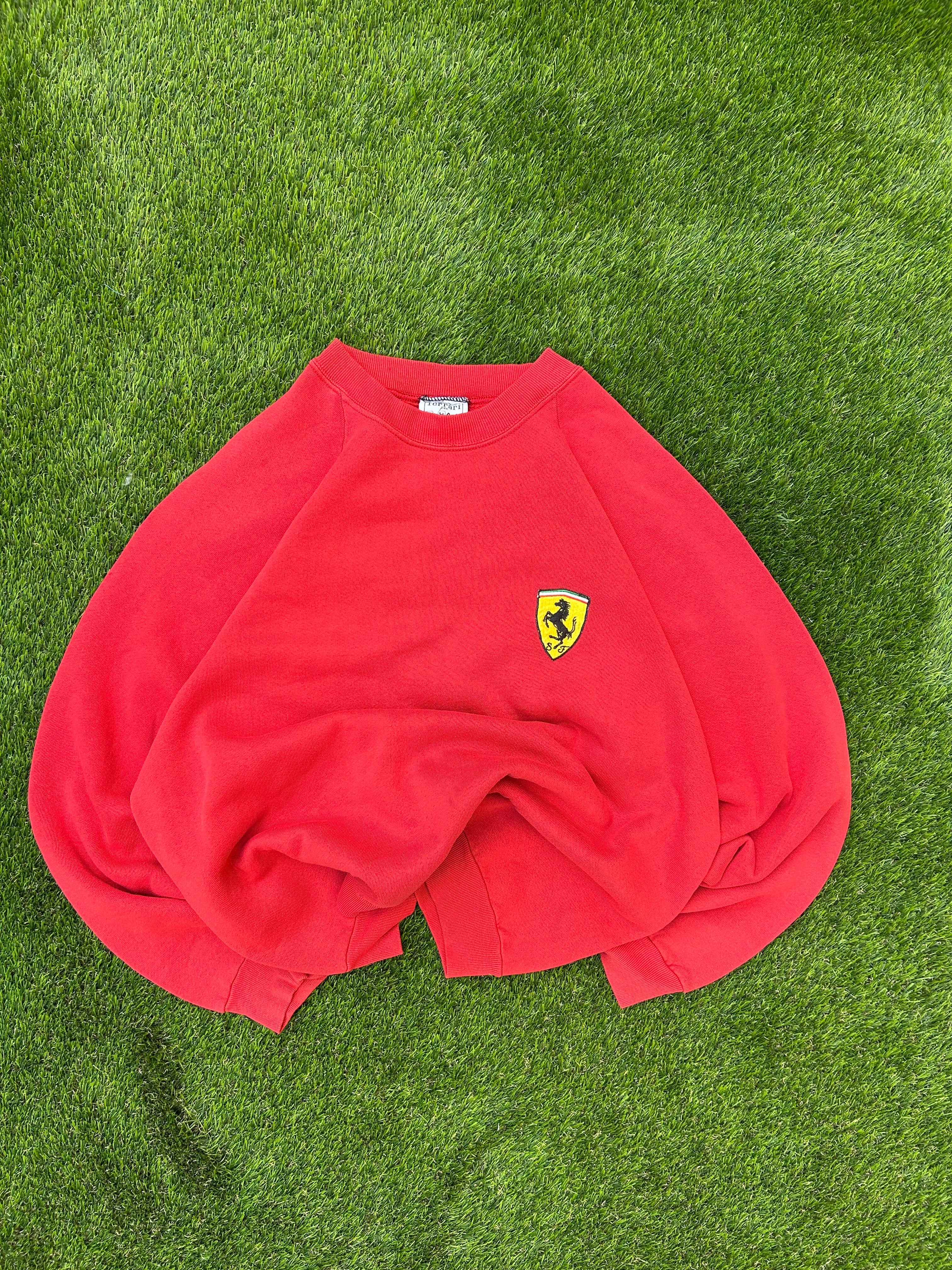 Vintage 1988 Ferrari x Agip Red Racing Jumper – F1 Motorsport Crewneck