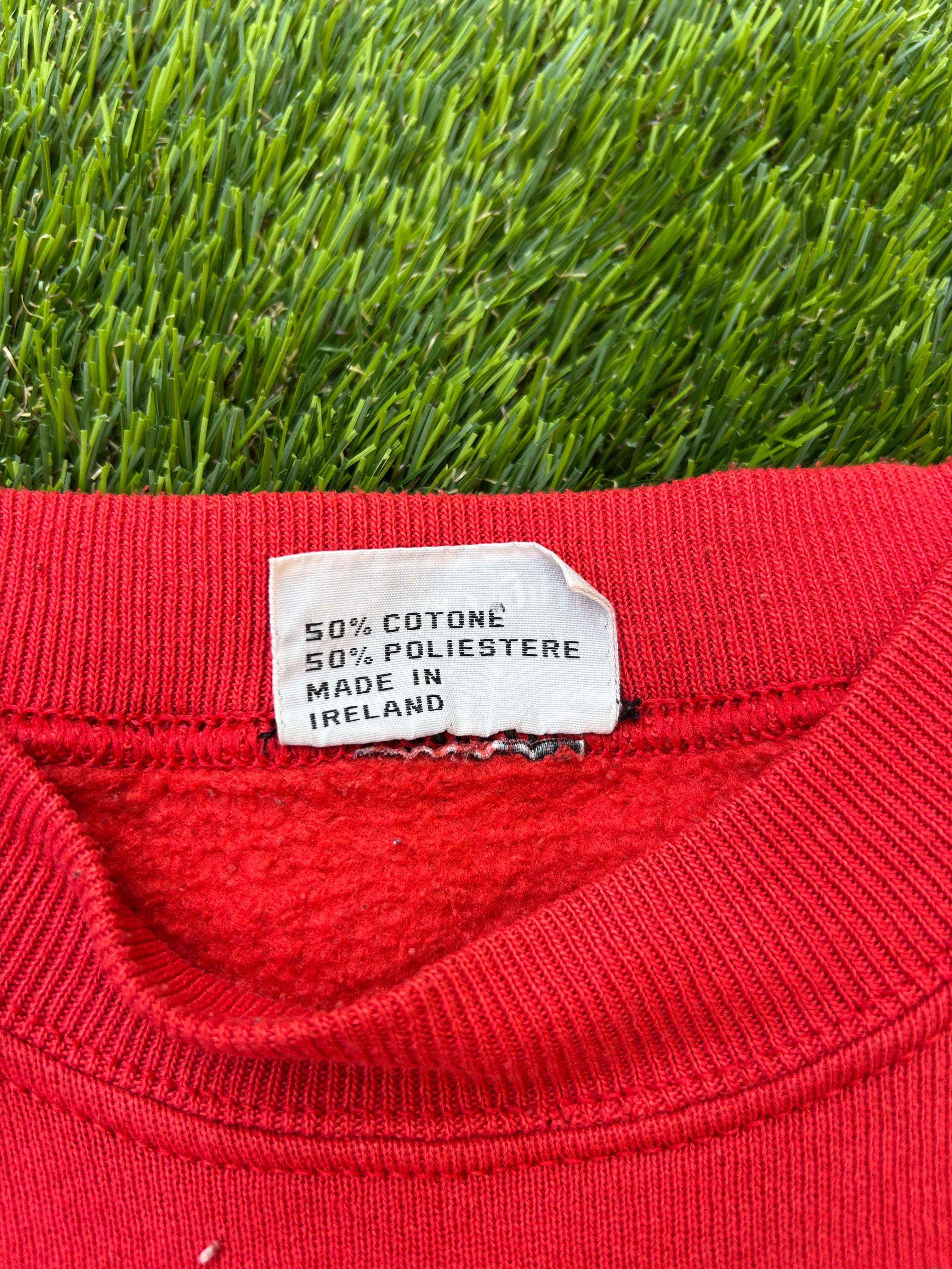 Vintage 1988 Ferrari x Agip Red Racing Jumper – F1 Motorsport Crewneck